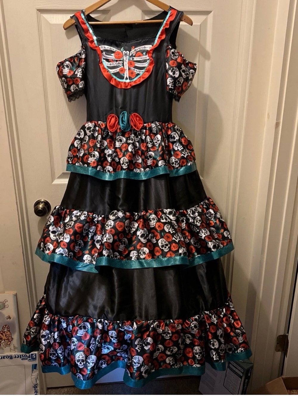 NWT Day of the dead darling Halloween costume dress and headband